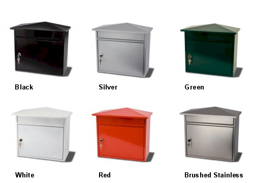 MERSEY POST BOX, MERSEY MAIL BOX, MERSEY POSTBOX, MERSEY MAILBOX, MERSEY POST-BOX, MERSEY MAIL-BOX - DOS now offer a wide range of super value for money stylish and compact internal and external mail boxes and post boxes. Colours: Black, White, Green, Silver, Red, Stainless Steel